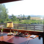 Blick aus Kaminzimmer